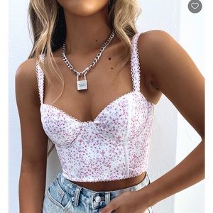 NWT White Fox Weekend Love Bustier